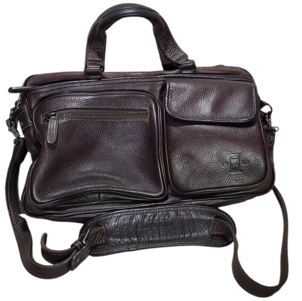 Allen Edmunds Leather Briefcase